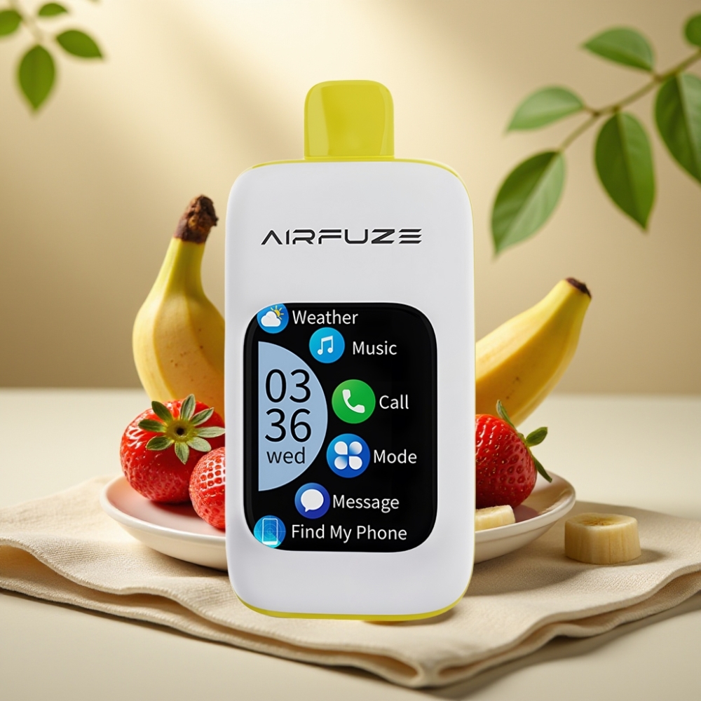AirFuze Smart 30000 Puffs Disposable Pod Jahoda-Banán, 5% nikotínu, 900mAh