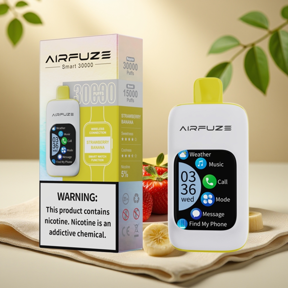 AirFuze Smart 30000 Puffs Disposable Pod Jahoda-Banán, 5% nikotínu, 900mAh