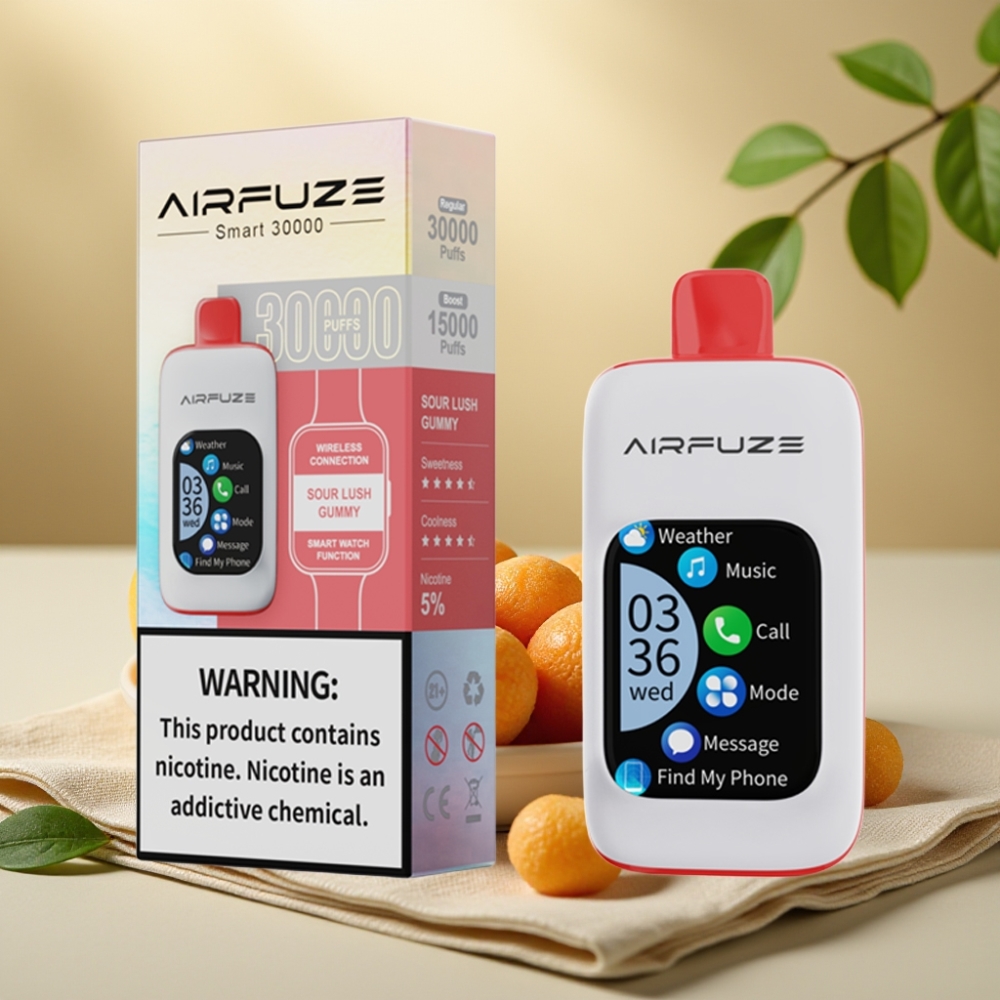 AirFuze Smart 30000 Puffs Disposable Pod kyslý želé 5% 900mAh Type-C
