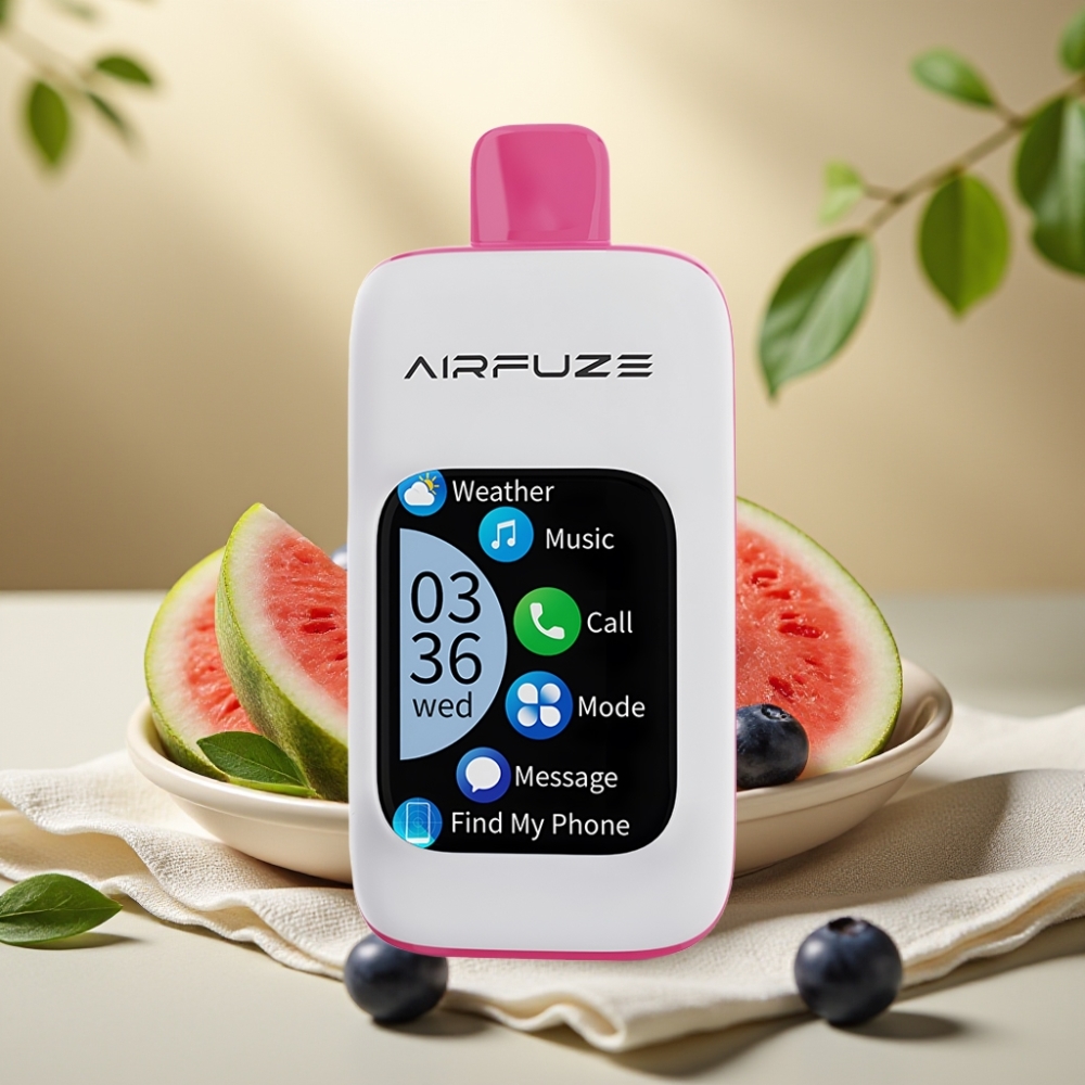 AirFuze Smart 30000 Puffs Disposable Pod Čučoriedka Vodný melón, 5%, 900mAh, Type-C