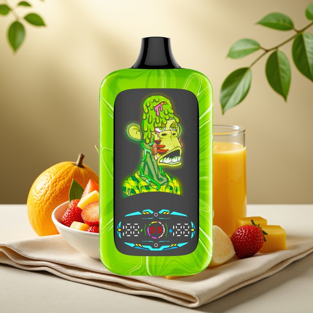 Fumot Digital Monkey Disposable Vape Tropická Dúha Blast 40000 Puffs, Dual Mesh, 850mAh