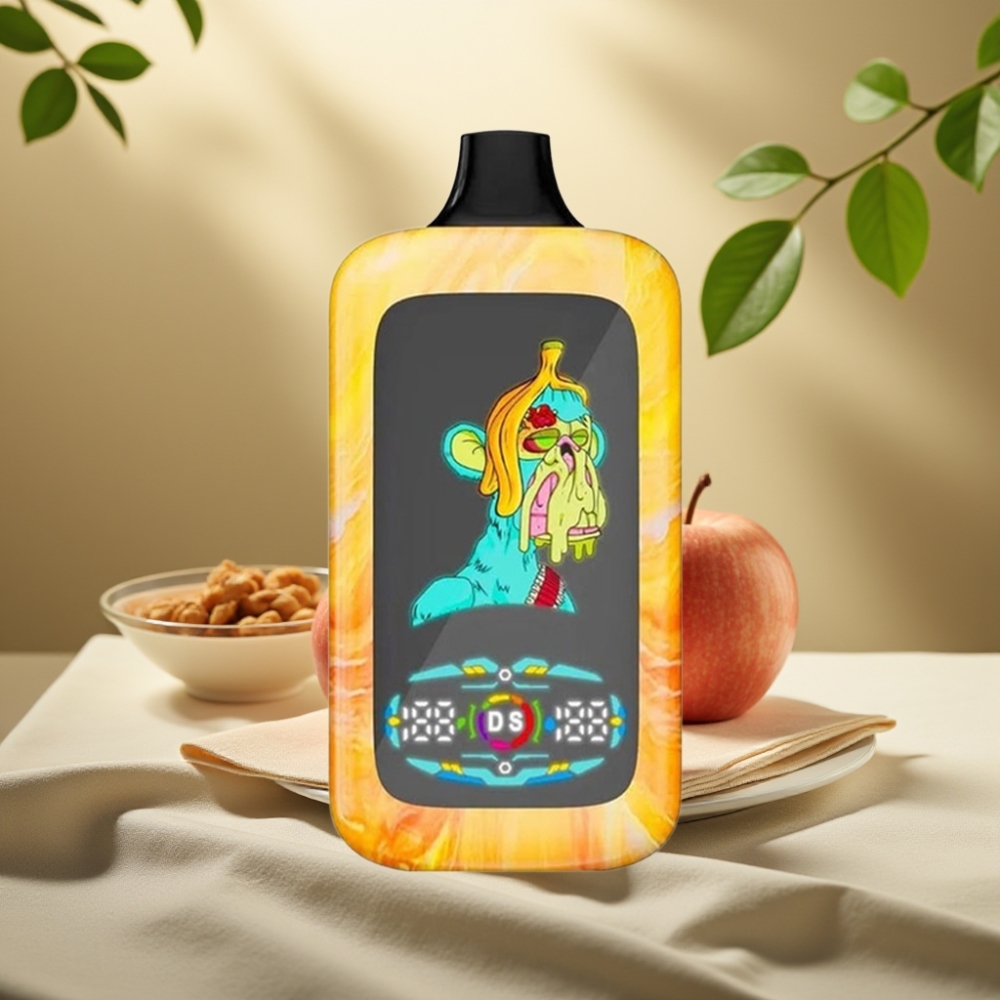 Fumot Digital Monkey Dvojité Jablko 40000 Puffs, Dual Mesh Coil, 850mAh