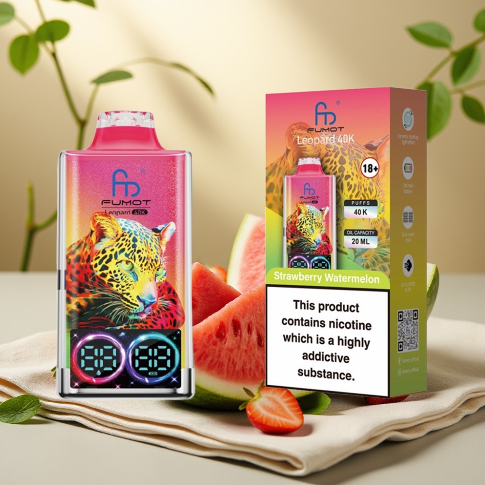 Fumot Leopard 40K Jahoda Melón, Typ-C, 700mAh, 5% Nikotín