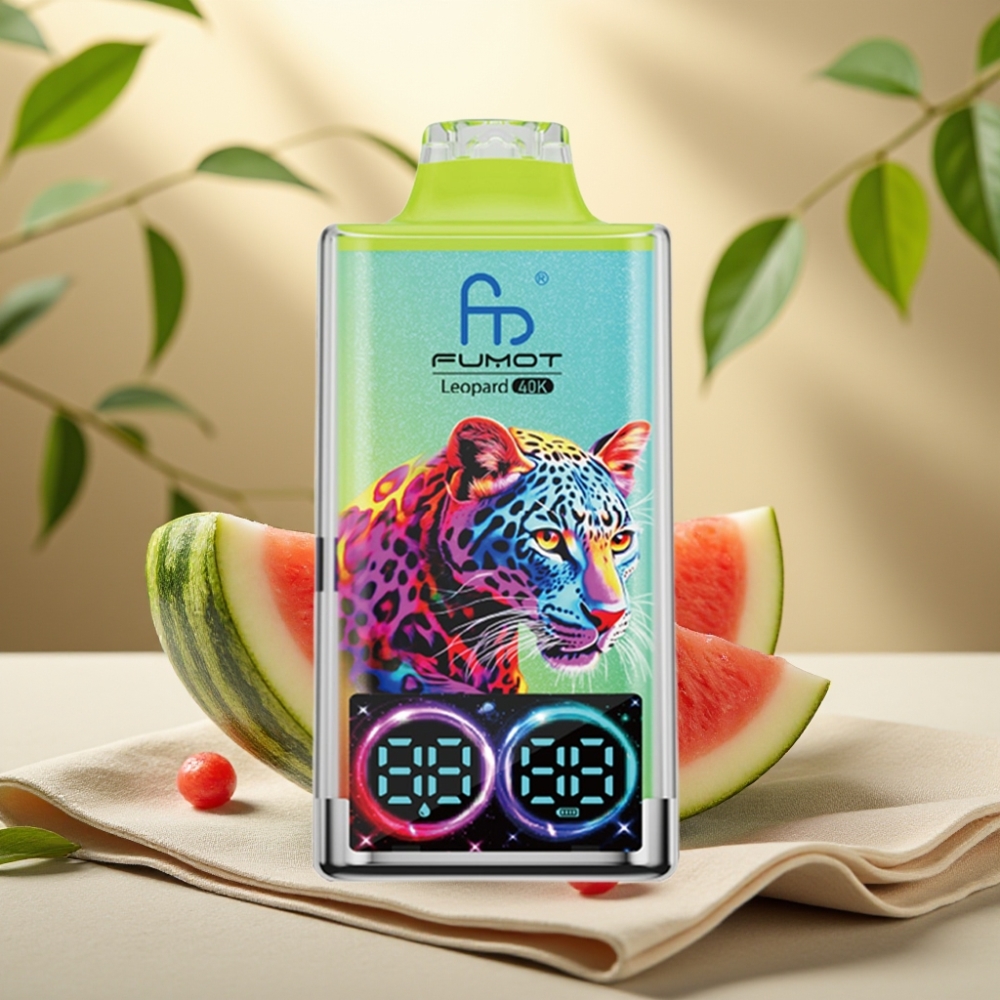 Fumot Leopard 40K Puffs Disposable Vape Vodový Melón Ice, Dual Mesh, 700mAh, Typ-C