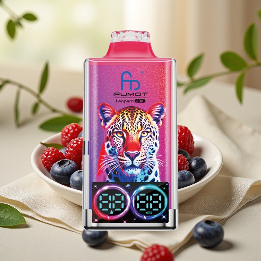 Fumot Leopard 40K Puffs Čučoriedka Čerešňa Brusnica, Dual Mesh, 700mAh, Type-C