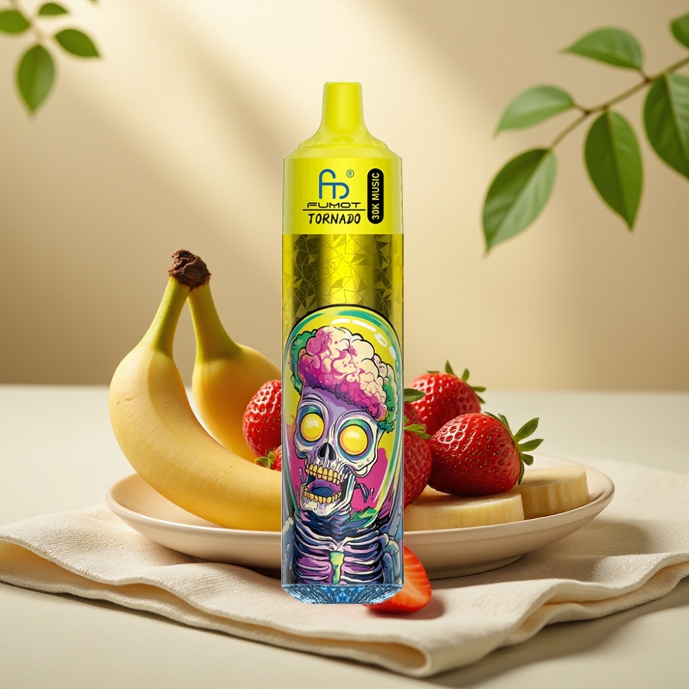 Fumot RandM Tornado 30000 Banán Jahoda 30mL 5% 600mAh