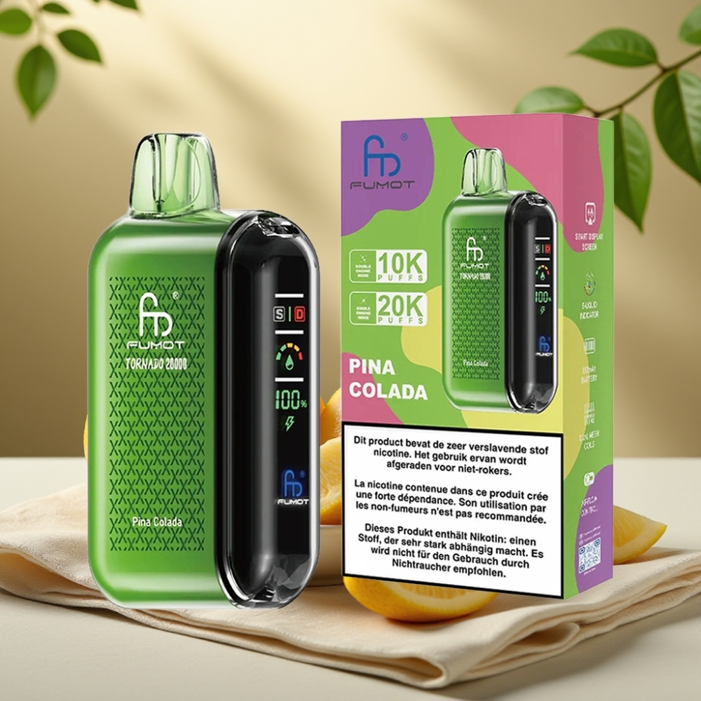 Fumot Tornado 20000 Puffs Ananás Kokos 20ml, 850mAh, Dual Mesh