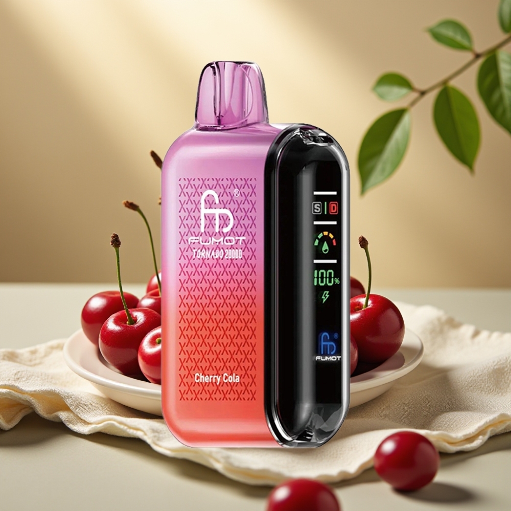 Fumot Tornado Čerešňová Kola 20000 Ťahov, Dual Mesh, 20ml, 850mAh