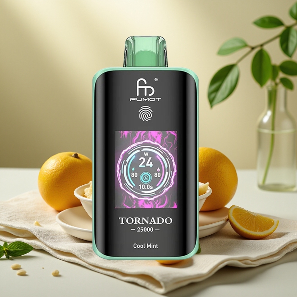 Fumot Tornado 25000 Puffs Chladivá Mäta HD Screen 20ml 700mAh Type-C