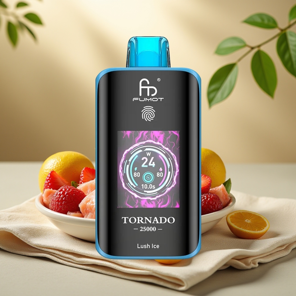Fumot Tornado 25000 Puffs HD Screen 700mAh 20ml Lush Ice (Šťavnatý ľad)