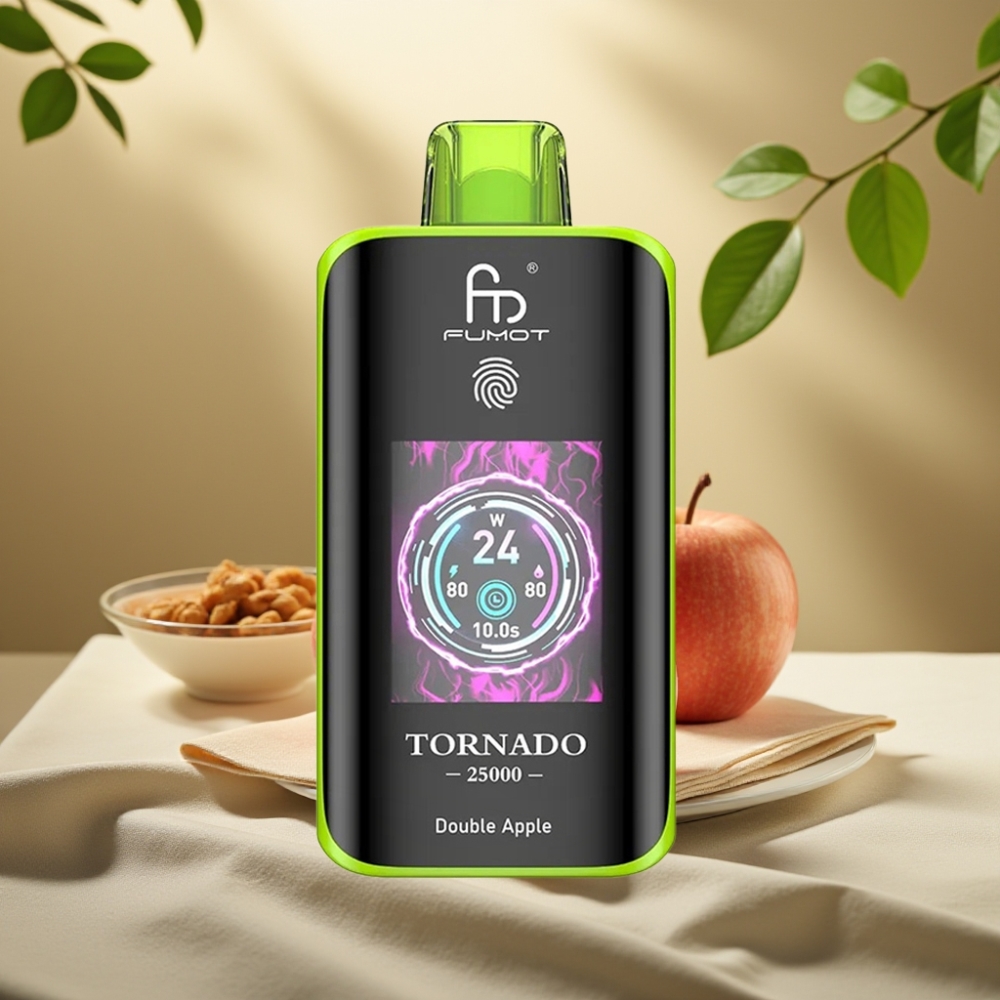 Fumot Tornado Dvojité Jablko 25000 Puffs 20ml 700mAh Type-C HD