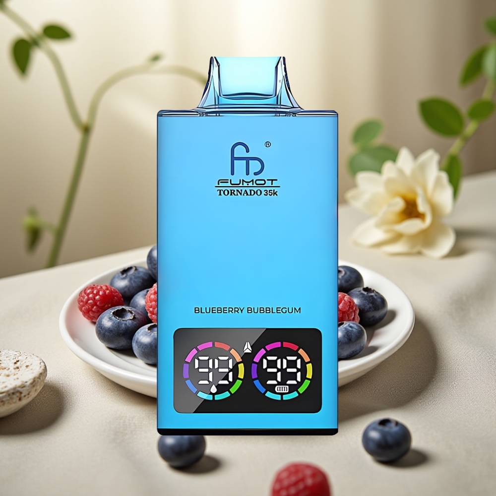 Fumot Tornado 35K Disposable Vape Čučoriedková žuvačka, 15ml, 700mAh