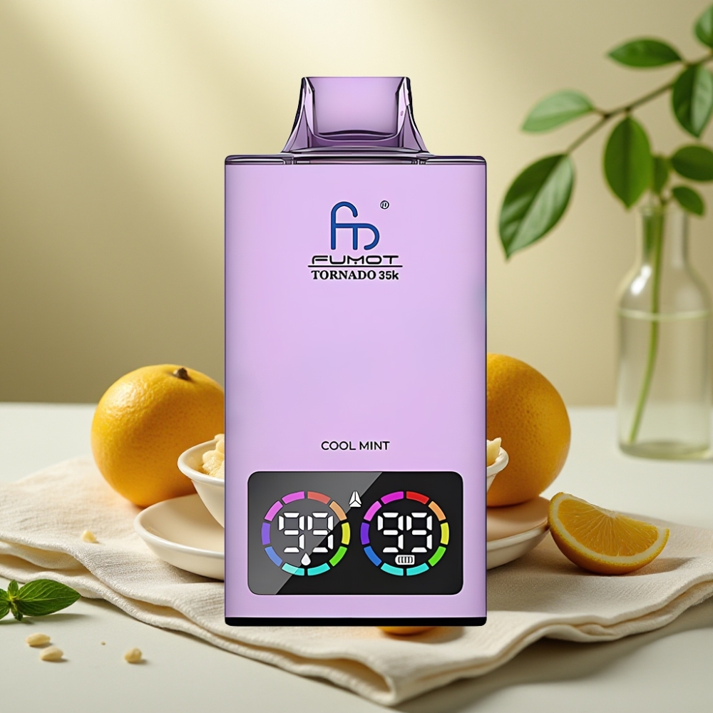 Fumot Tornado 35K Jednorázová E-cigareta Chladná Mätová, Dual Mesh, 15ml