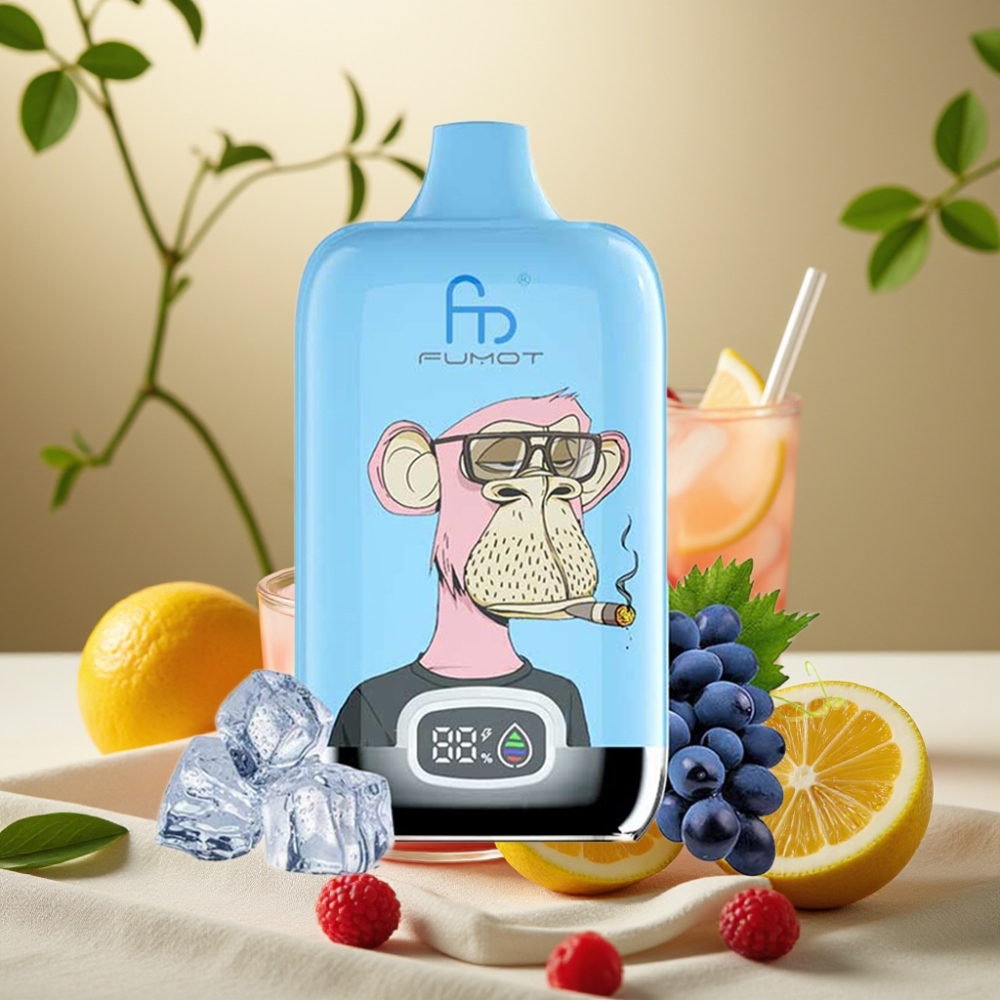 Fumot Tornado Digital Box 12000 Puffs Ružová Limonáda, 20ml, Typ-C, Mesh Coil