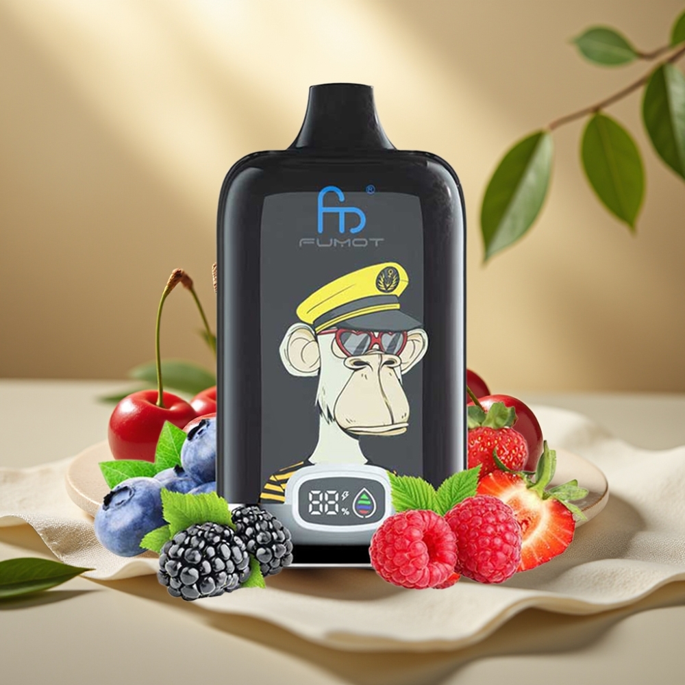 Fumot Tornado Digital Box 12000 Puffs Čerešňa, 20ml, Typ-C, 550mAh