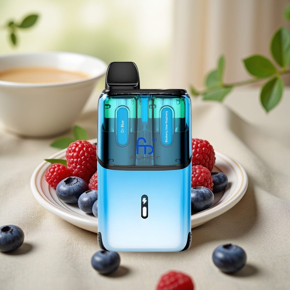 Fumot Ultra T32000 Disposable Vape Dr Blue - Čučoriedka Kyslá Malina 32000 fajok 800mAh
