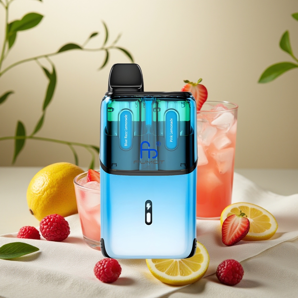 Fumot Ultra T32000 Disposable Vape Modrá Malina Limonáda - Ružová Limonáda 32000 fajčiek 800mAh