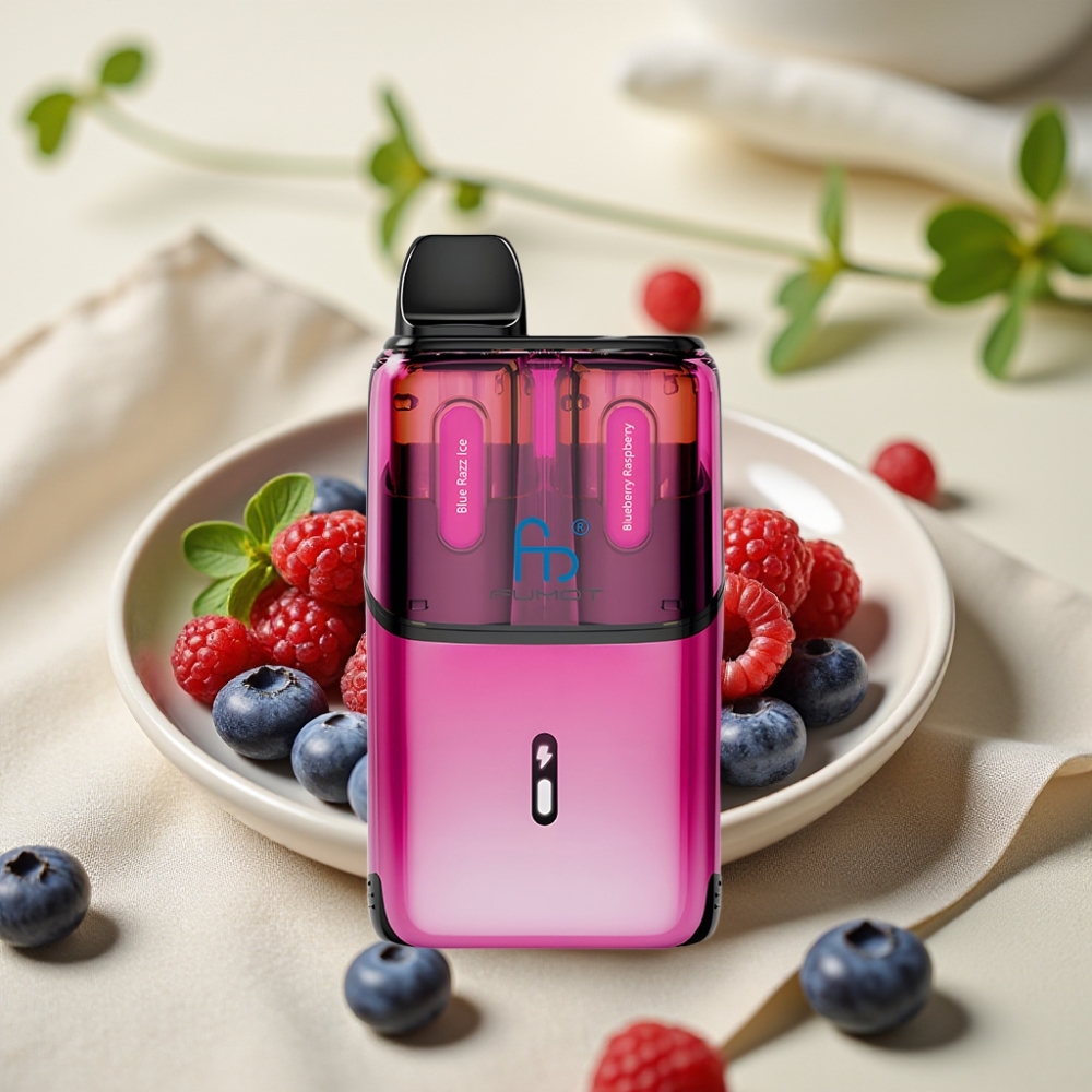 Fumot Ultra T32000 Disposable Vape Modrý Malinový Ľad – 32000 fajok, 800mAh, 24ml