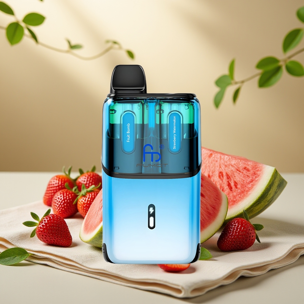 Fumot Ultra T32000 Disposable Vape Ovocná Bomba -Jahoda Melón, 32000 potiahnutí, 800mAh, Typ-C