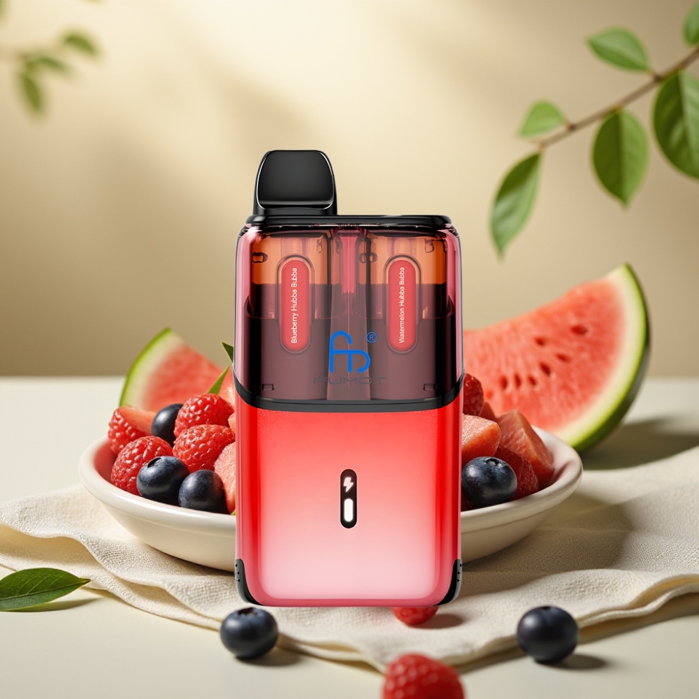 Fumot Ultra T32000 Disposable Vape Čučoriedka Hubba Bubba - Vodový melón Hubba Bubba 32000 fajok 24ml 800mAh