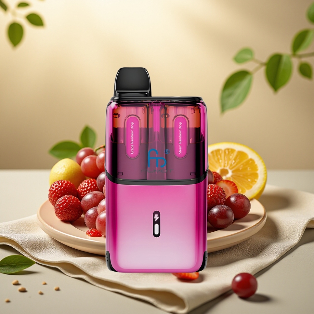 Fumot Ultra T32000 Jednorázová Vape Hroznový Dúhový Cukrík – Jahodový Dúhový Cukrík, 32000 fajok, 800mAh, 24ml