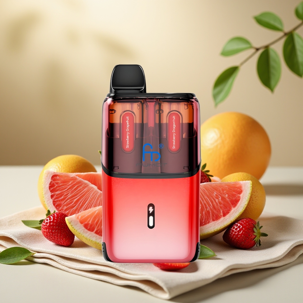 Fumot Ultra T32000 Jednorázová Vape Jahoda Grapefruit - Jahoda Dračie Ovocie, 32000 ťahov, 800mAh