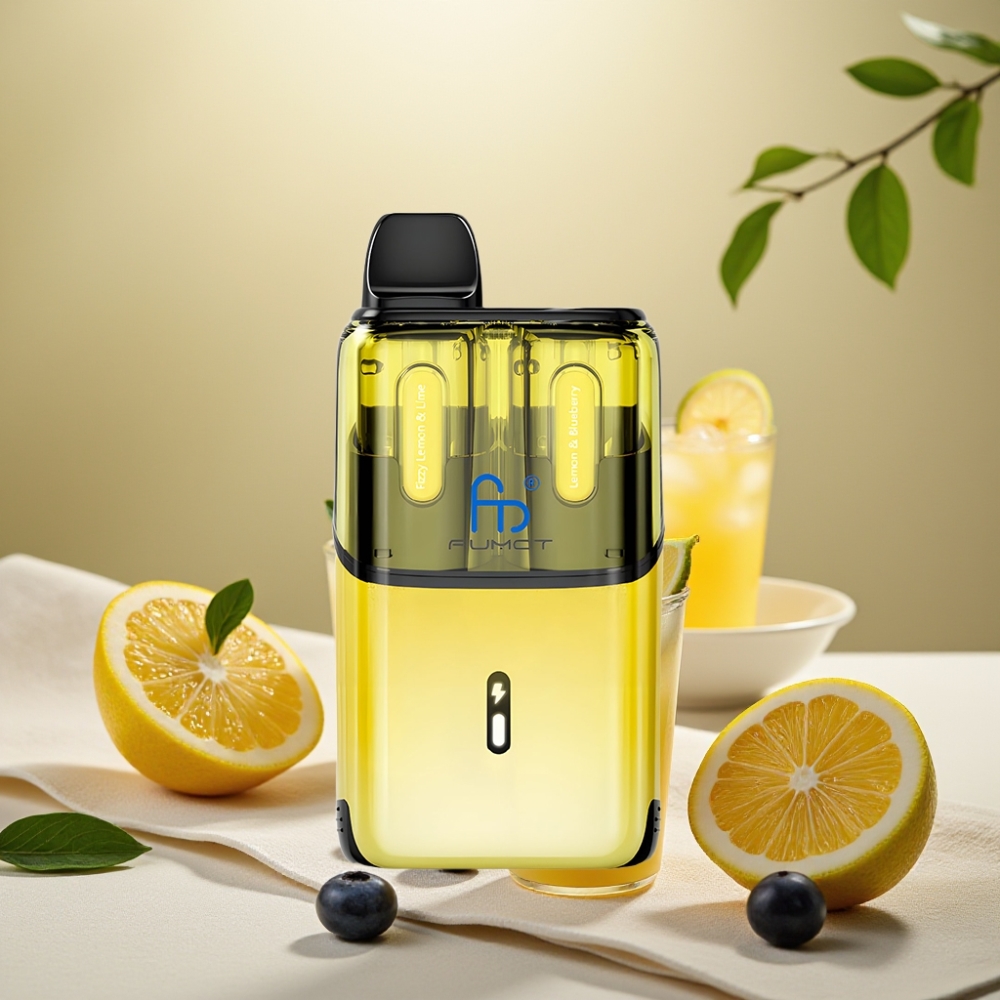 Fumot Ultra T32000 Jednorazová Vape Šumivá Citróna & Lime - Citróna & Čučoriedka, 32000 potiahnutí, 800mAh, 24ml