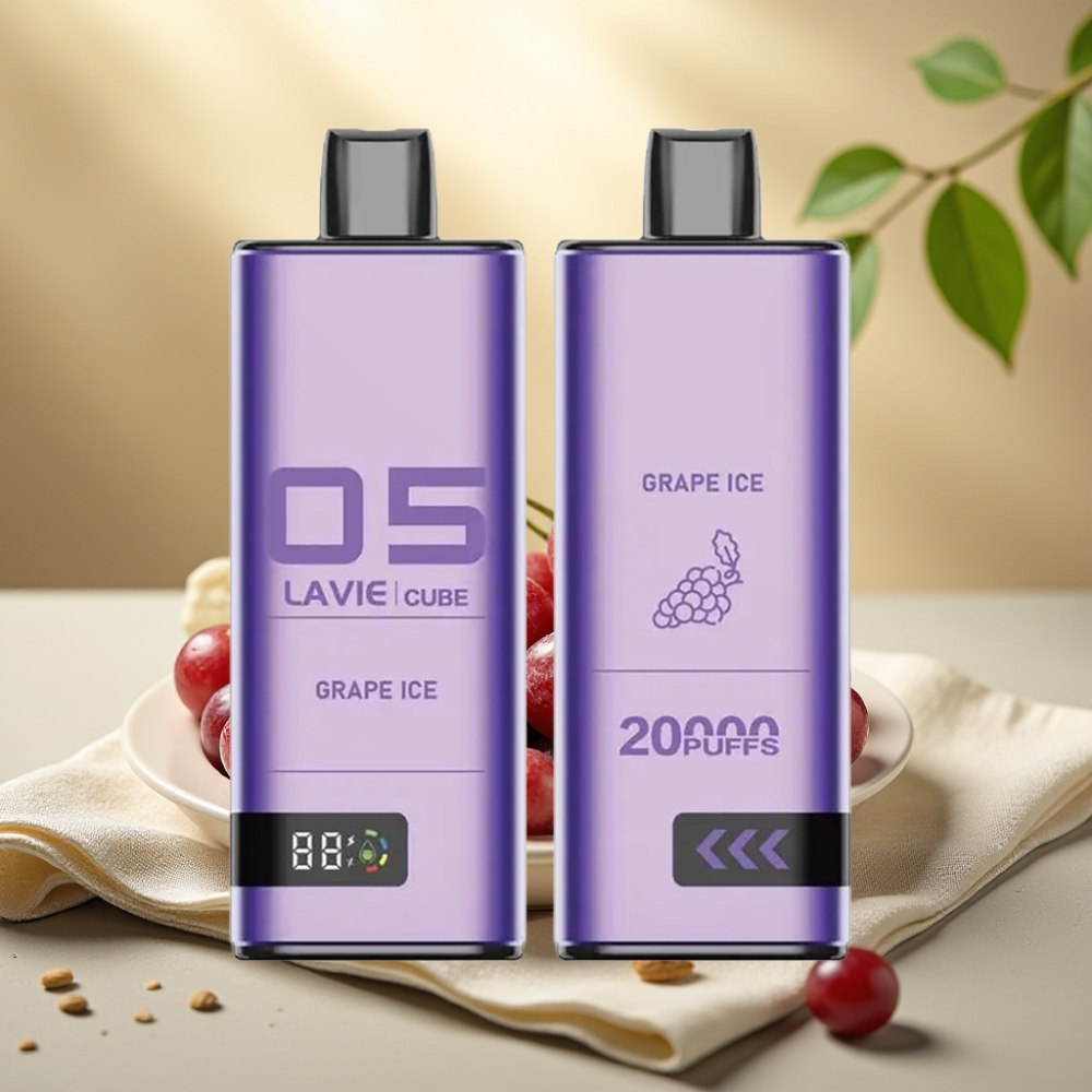 Lavie Cube 20000 Puffs Disposable Vape Hroznový ľad, 28ML, 600mAh