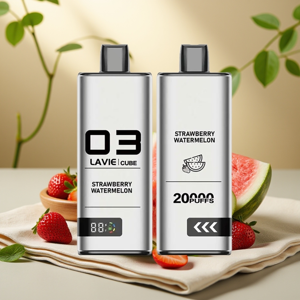 Lavie Cube 20000 Puffs Disposable Vape Jahoda Melón 20000 Puffs, 28ML, Type-C