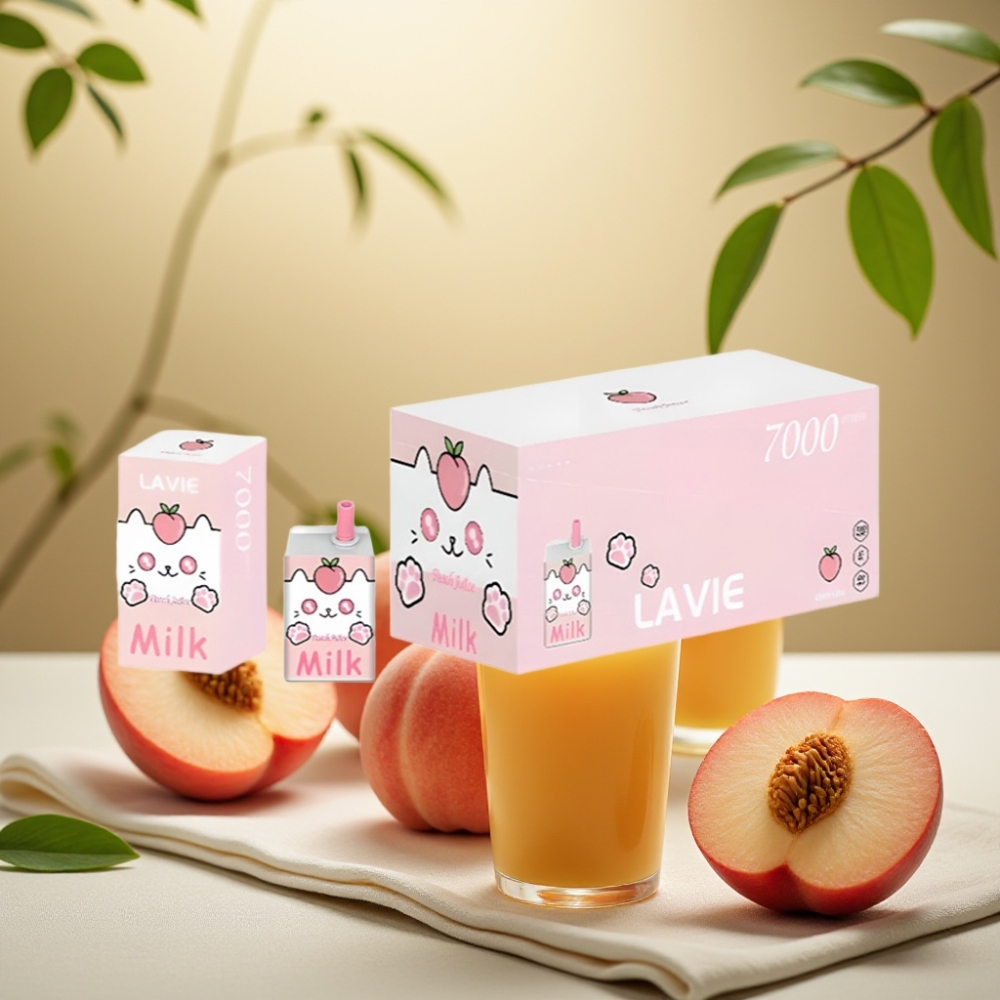 LAVIE Milk 7000 Puffs Broskyňová Šťava 16ML 5% 600mAh