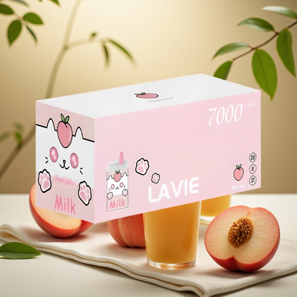 LAVIE Milk 7000 Puffs Broskyňová Šťava 16ML 5% 600mAh