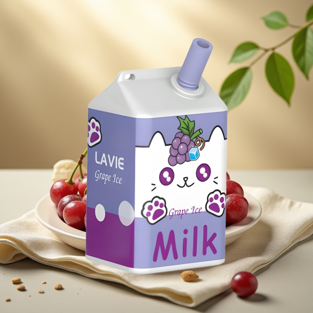 LAVIE Milk 7000 Puffs Hroznový ľad – 16ML, 600mAh, Typ C