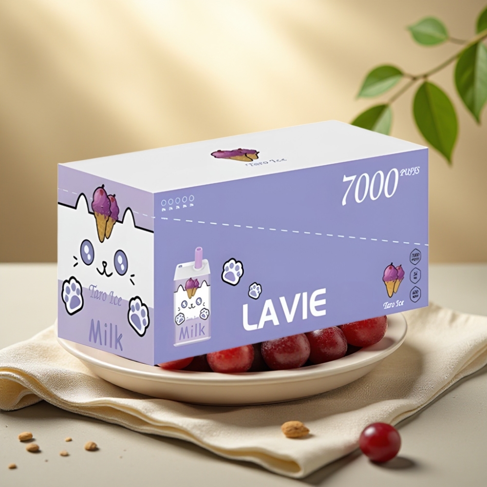 LAVIE Milk 7000 Puffs Hroznový ľad – 16ML, 600mAh, Typ C