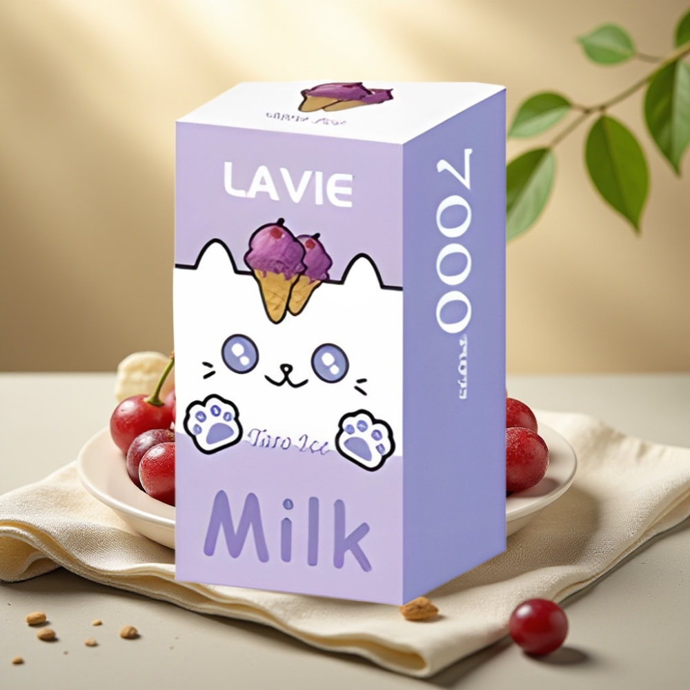 LAVIE Milk 7000 Puffs Hroznový ľad – 16ML, 600mAh, Typ C