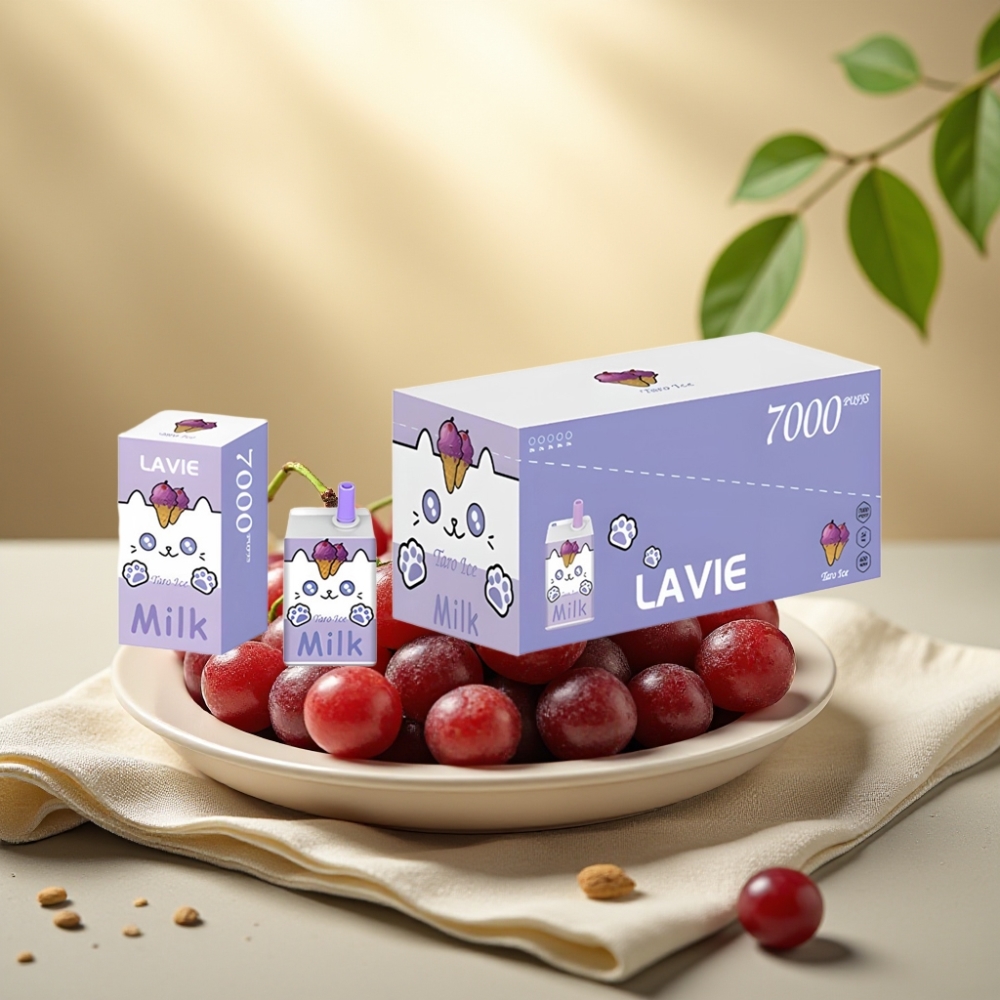 LAVIE Milk 7000 Puffs Hroznový ľad – 16ML, 600mAh, Typ C