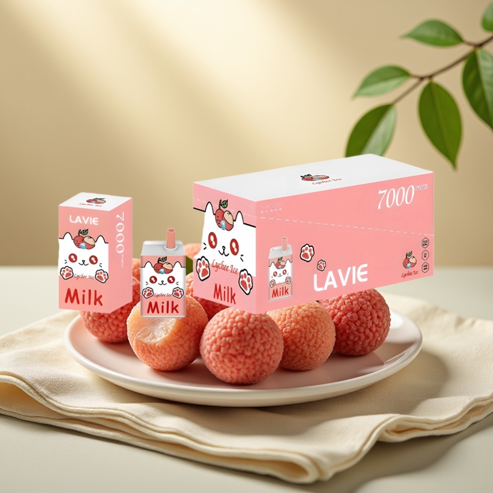 LAVIE Milk 7000 Puffs Lychee Ľadová 16ML 5% Type C