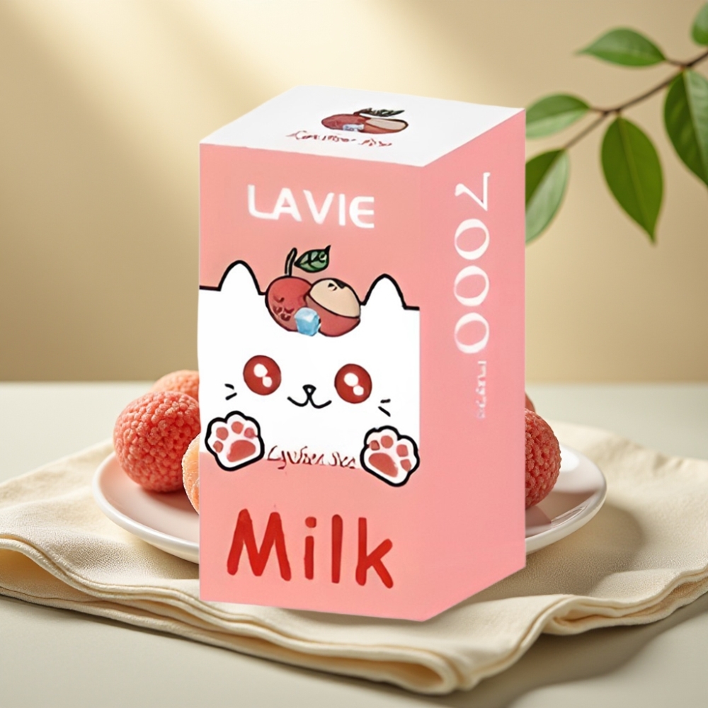 LAVIE Milk 7000 Puffs Lychee Ľadová 16ML 5% Type C