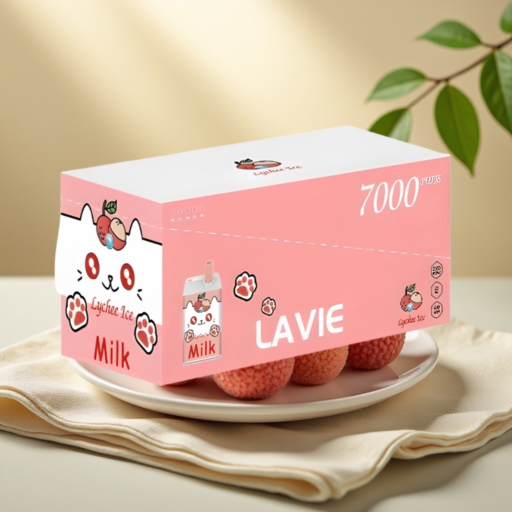 LAVIE Milk 7000 Puffs Lychee Ľadová 16ML 5% Type C