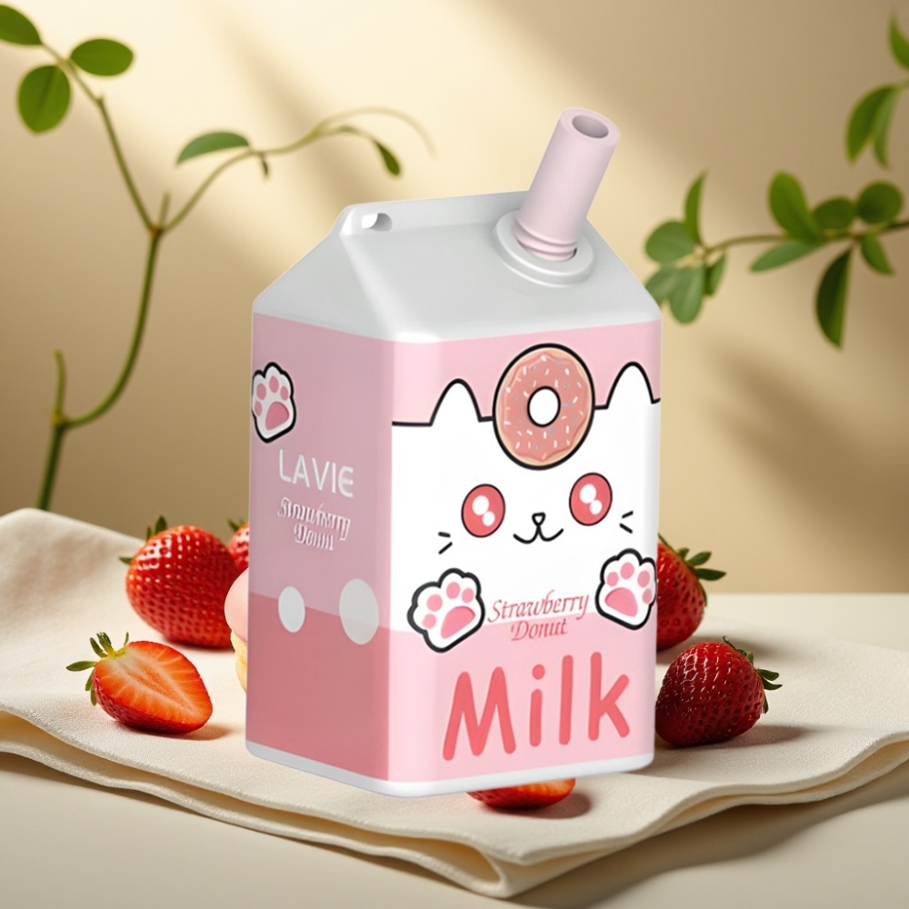 LAVIE Milk Jahodová Štrúdľa 7000 Puffs 16ML 5% 600mAh