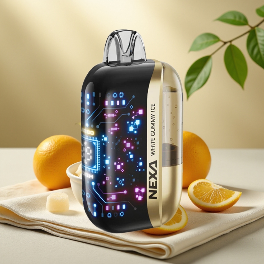 NEXA Ultra 50K Disposable Vape Biela Gummy Ice 20ml 800mAh 5%