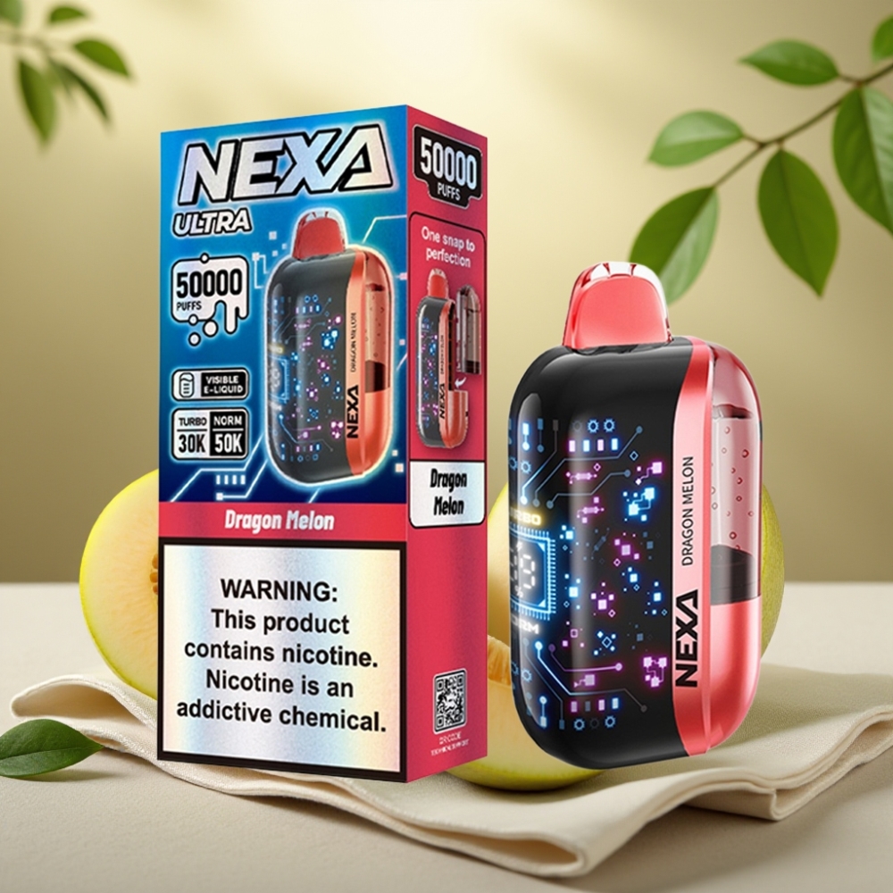 NEXA Ultra 50K Jednorázová Vape Dračí Melón 20ml/800mAh/50K Ťahov/5% Nikotínu