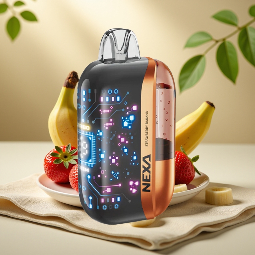 NEXA Ultra 50K Jednorázová Vape Jahoda Banán 20ml/800mAh/5%