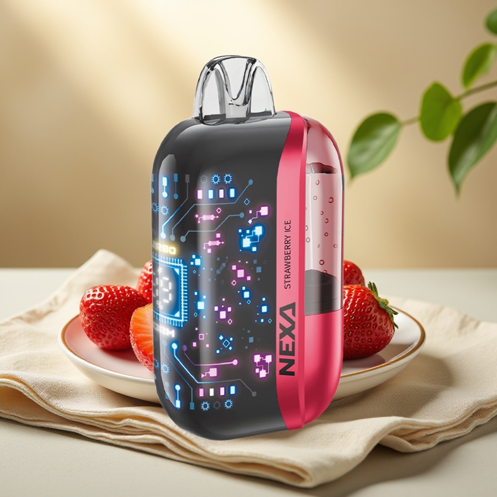NEXA Ultra 50K Jednorázová Vape Jahoda Ice 20ml 5% 50000 ťahov