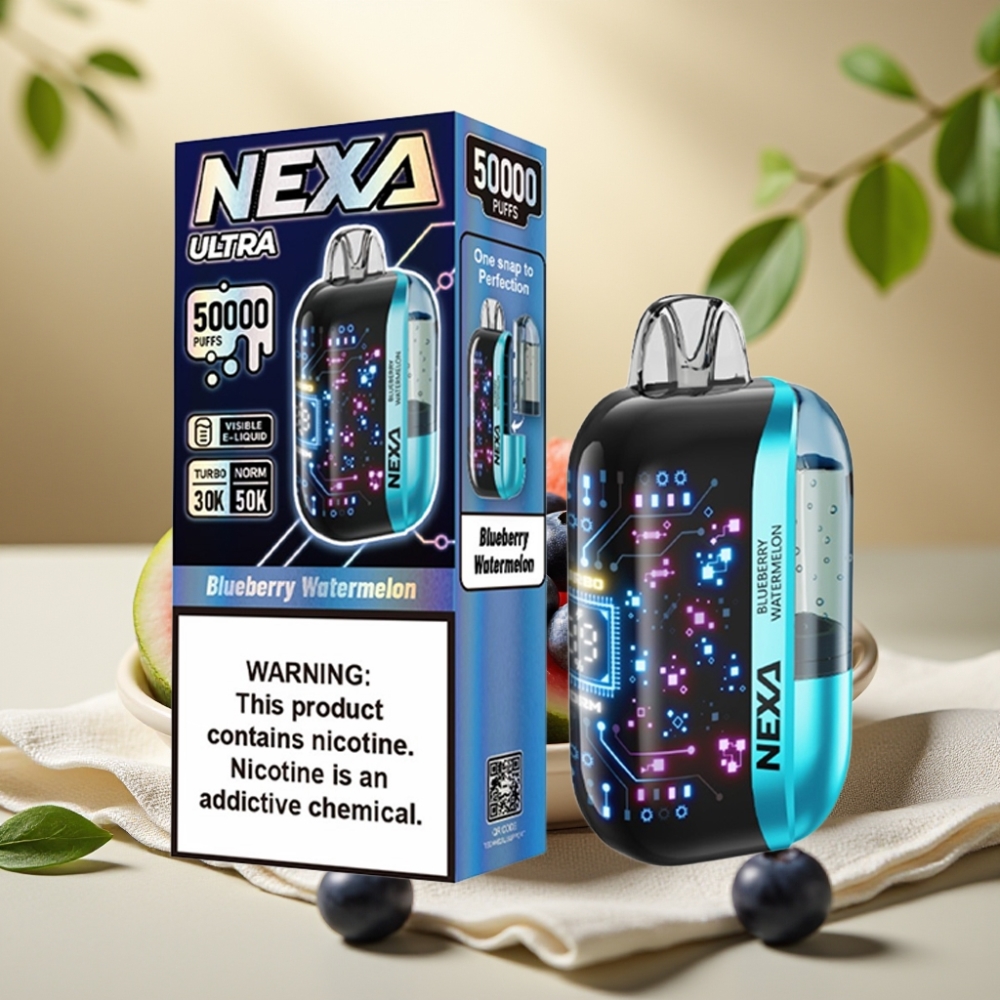 NEXA Ultra 50K Jednorázová Vape Čučoriedka Melón 20ml 800mAh 5%