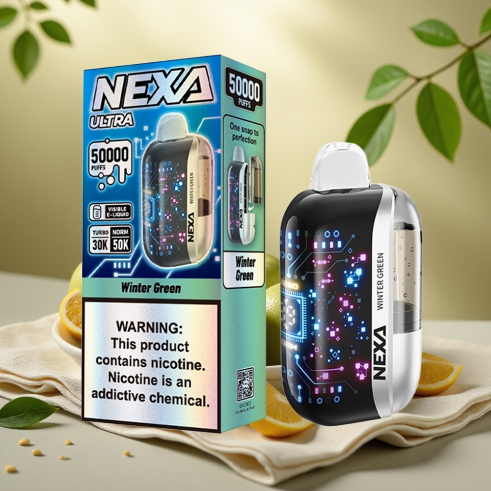 NEXA Ultra 50K Winter Green (20ml, 800mAh, 50K ťahy, 5% nikotín)