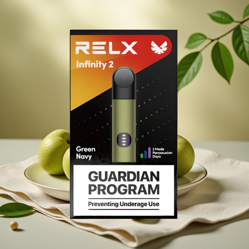 RELX Infinity 2 Vape Zariadenie Greennavy 1,9ml 650 fajok 440mAh