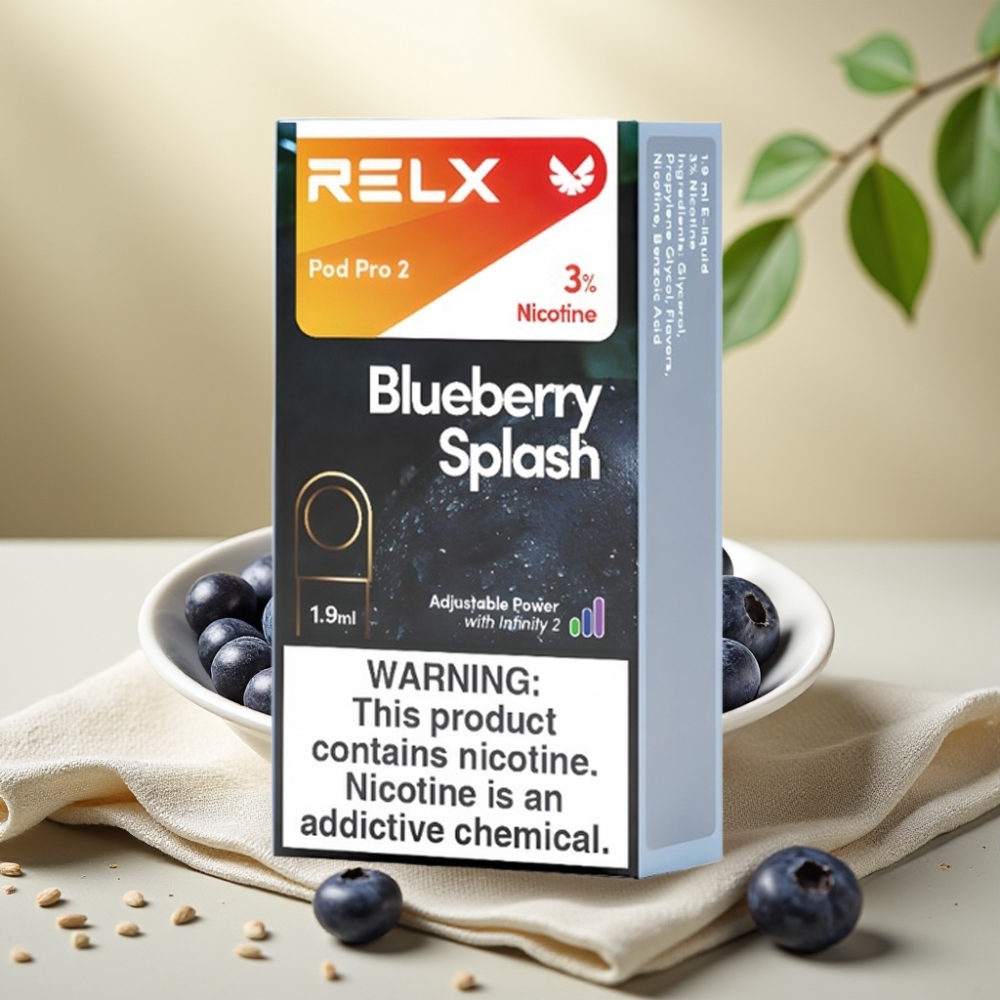 RELX Pod Pro 2 Borovička Splash – 3% nikotín, 600 potiahnutí, 3 režimy