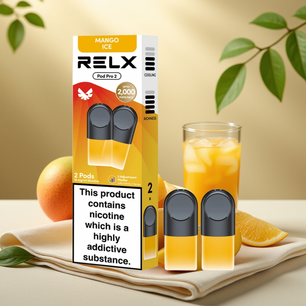 RELX Pod Pro 2 Mango Ice 1,8% nikotín 1,9ml 600 potiahnutí